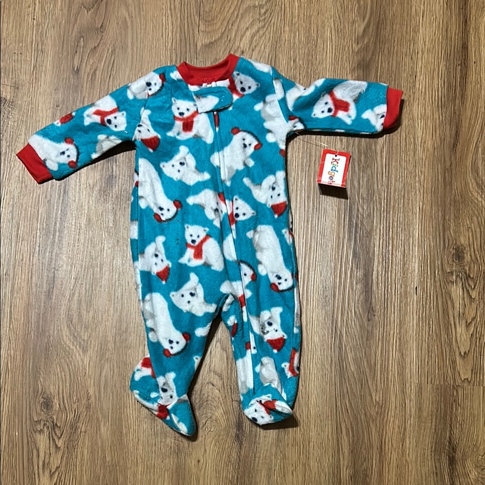 Kidgets Blue and Red Polar Bear Footies